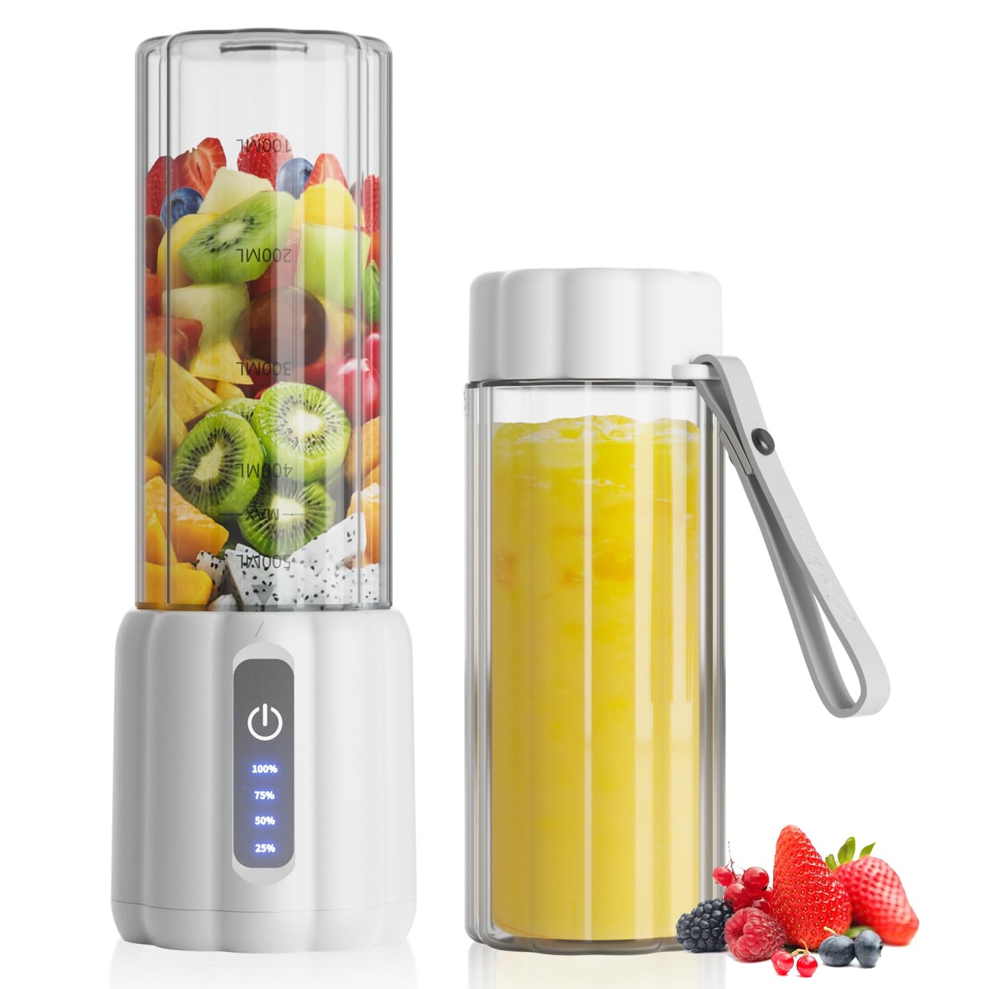 COKUNST 500ml Portable Smoothie Maker, 22000 RPM with 6 Blades