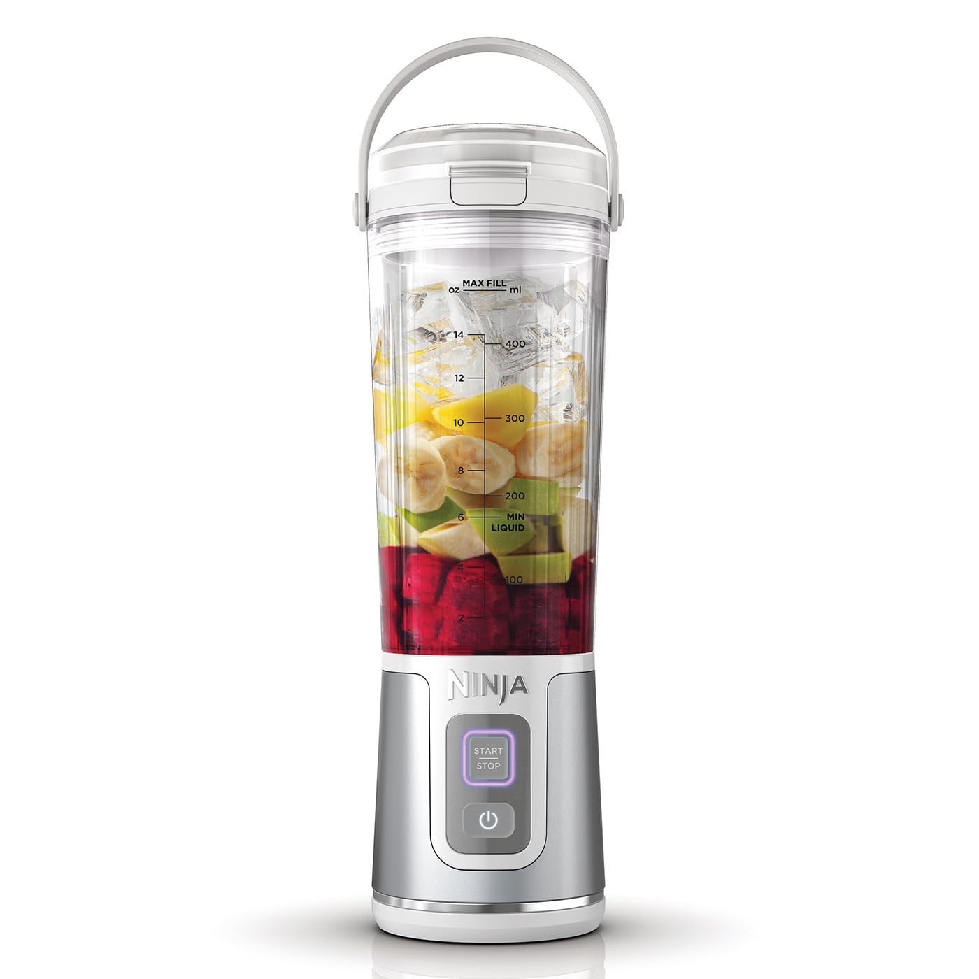 Ninja Blast 530ml Portable Smoothie Maker, Wireless, Leak-Proof Lid, Crushes Ice & Fruit