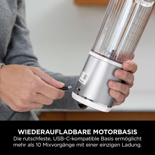 Ninja Blast 530ml Portable Smoothie Maker, Wireless, Leak-Proof Lid, Crushes Ice & Fruit